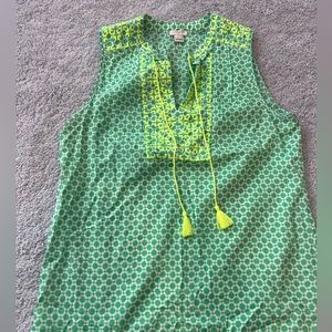 Vibrant J. Crew tank top. So pretty in person!